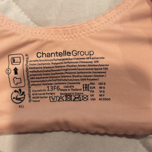 Chantelle Norah Front Closure Molded Underwire Bra 40G - Picture 3 of 5